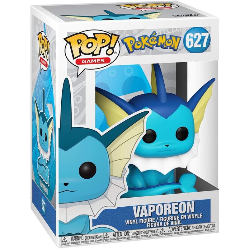Funko Pop - 627 Games Pokemon - Vaporeon Vinyl Figure