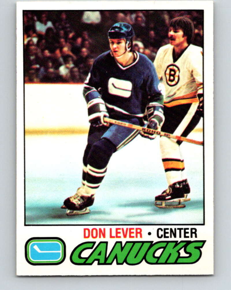 1977-78 O-Pee-Chee #111 Don Lever Vancouver Canucks V13658