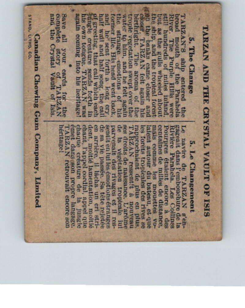 1934 Tarzan Cryastal Vault of Isis #5 The Change V16344