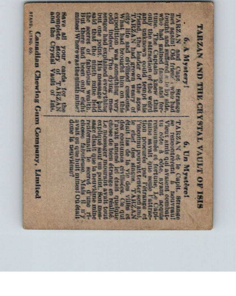1934 Tarzan Cryastal Vault of Isis #6 A Mystery V16345