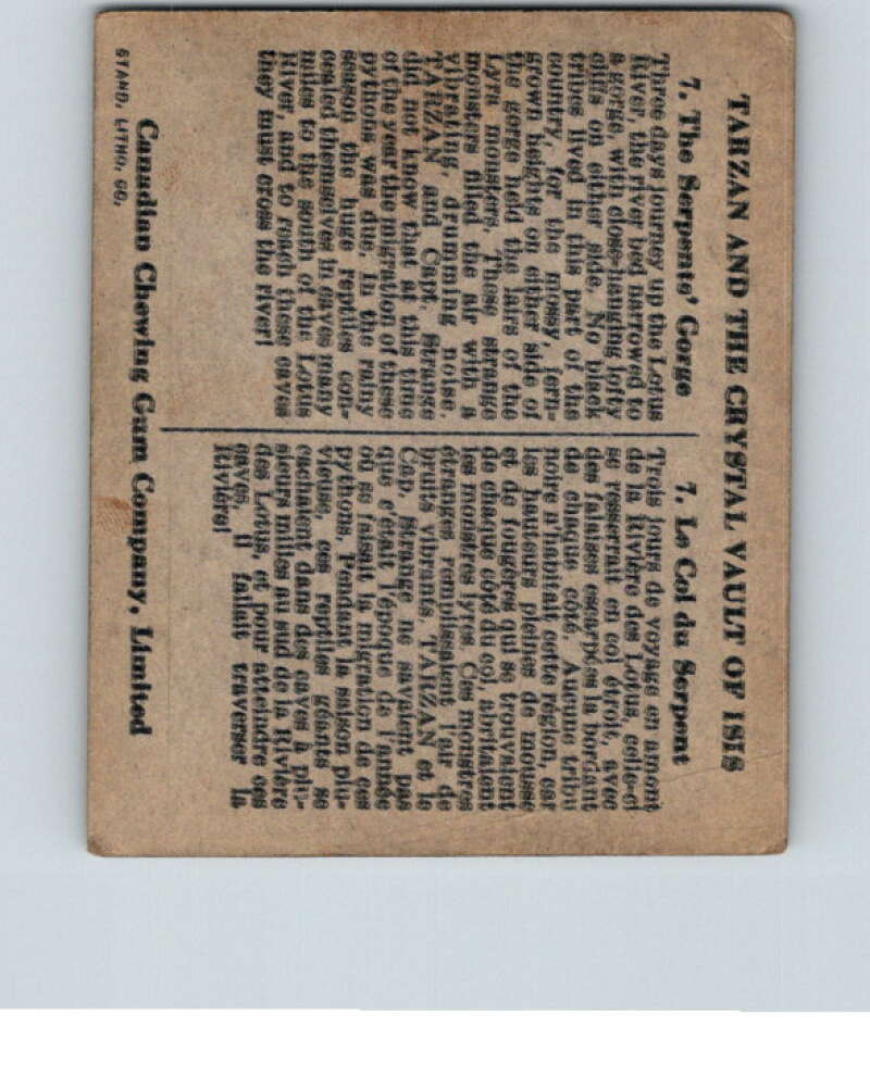 1934 Tarzan Cryastal Vault of Isis #7 Sepents Gorge V16346