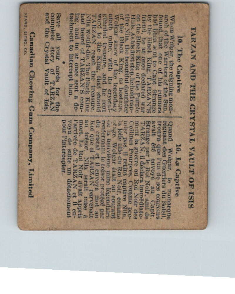 1934 Tarzan Cryastal Vault of Isis #10 The Captive V16349