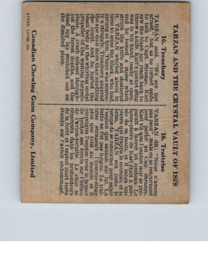 1934 Tarzan Cryastal Vault of Isis #16 Treachery V16354