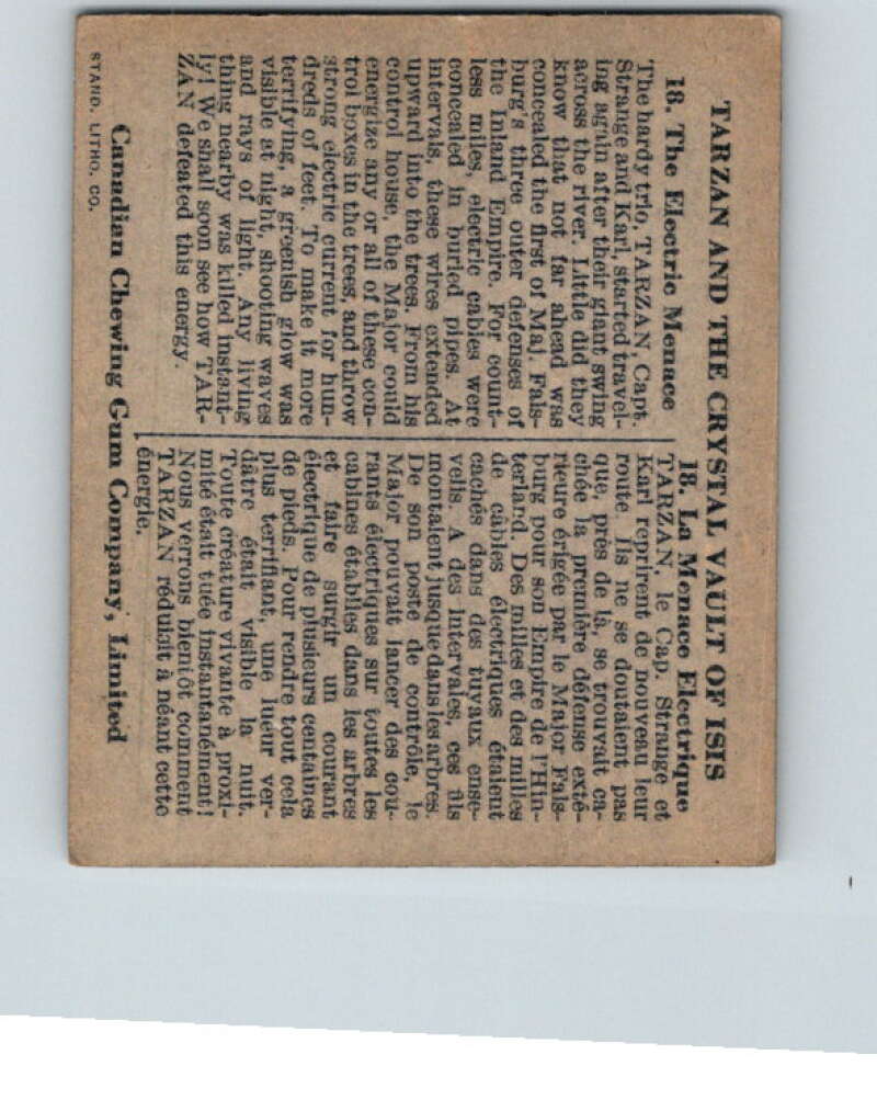 1934 Tarzan Cryastal Vault of Isis #18 Electric Menace V16356