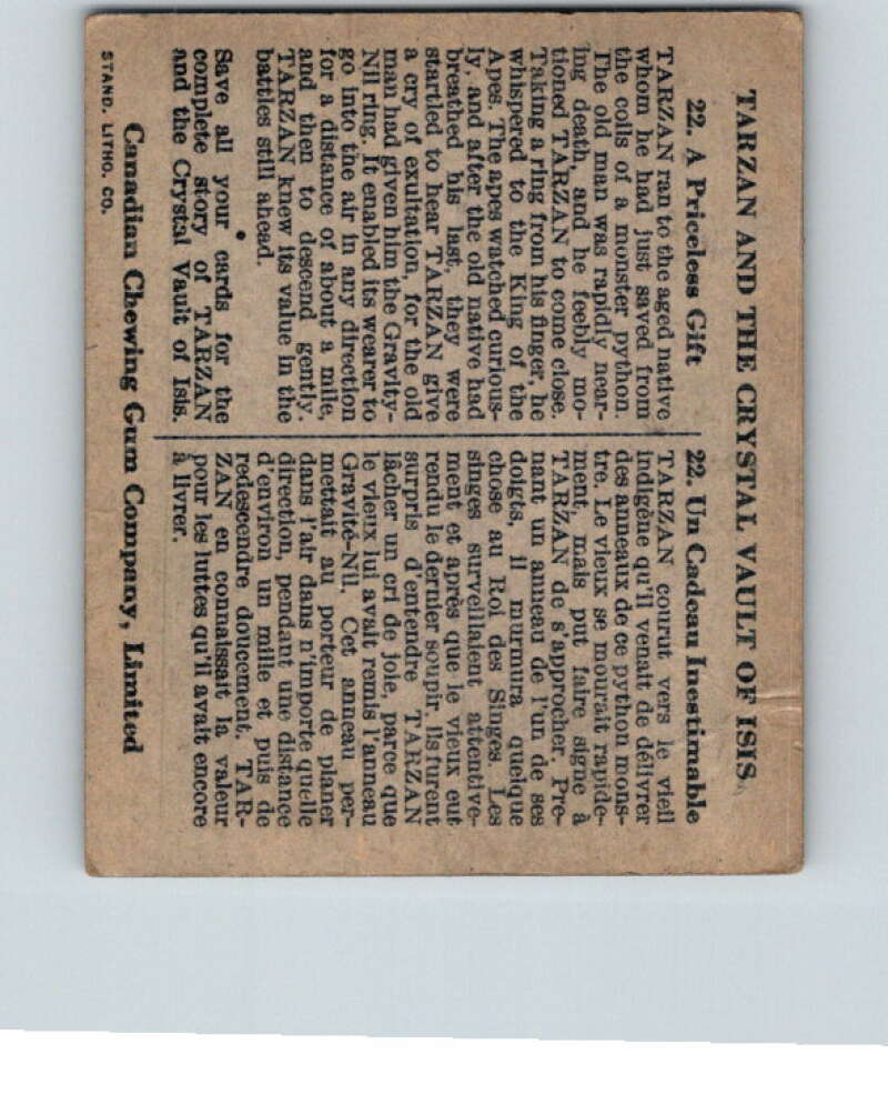 1934 Tarzan Cryastal Vault of Isis #22 Priceless Gift V16360