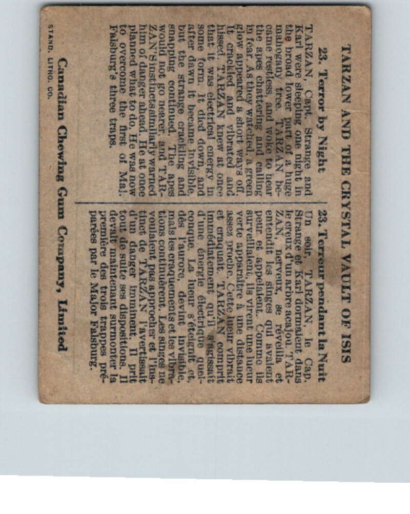 1934 Tarzan Cryastal Vault of Isis #23 Terror by Night V16361