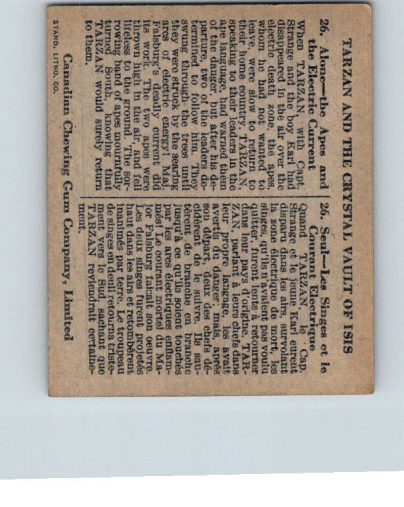 1934 Tarzan Cryastal Vault of Isis #26 Apes Curtain V16364