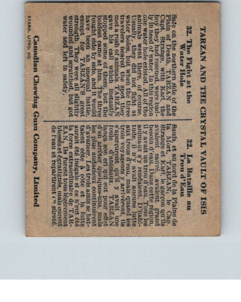 1934 Tarzan Cryastal Vault of Isis #32 Fight Wayer Hole V16370