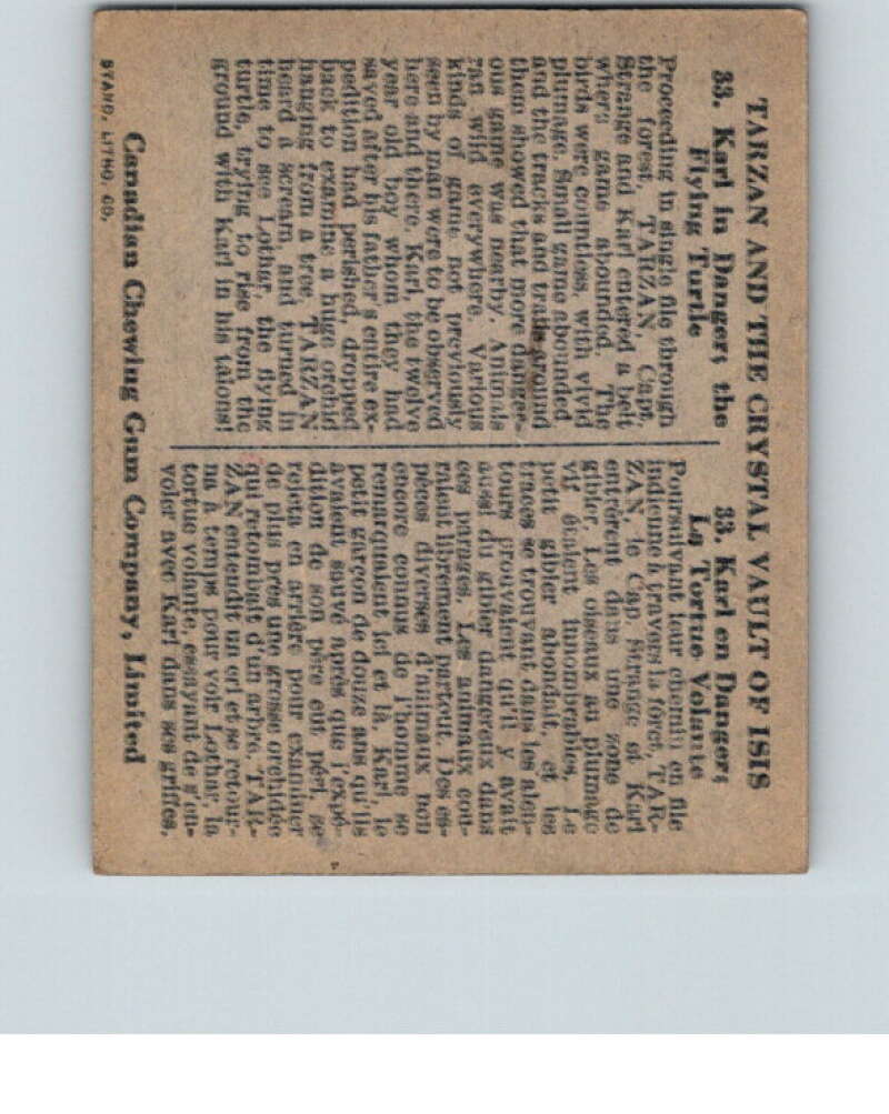 1934 Tarzan Cryastal Vault of Isis #33 Karl in Danger V16371