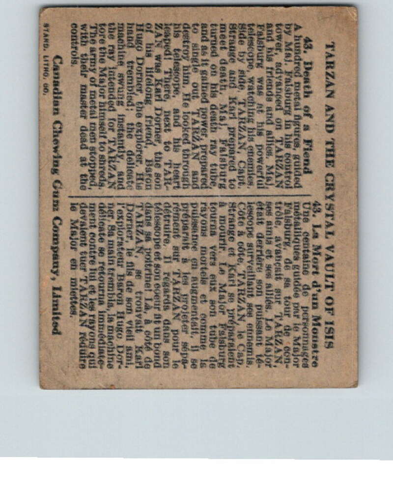 1934 Tarzan Cryastal Vault of Isis #43 Death of Friend V16376