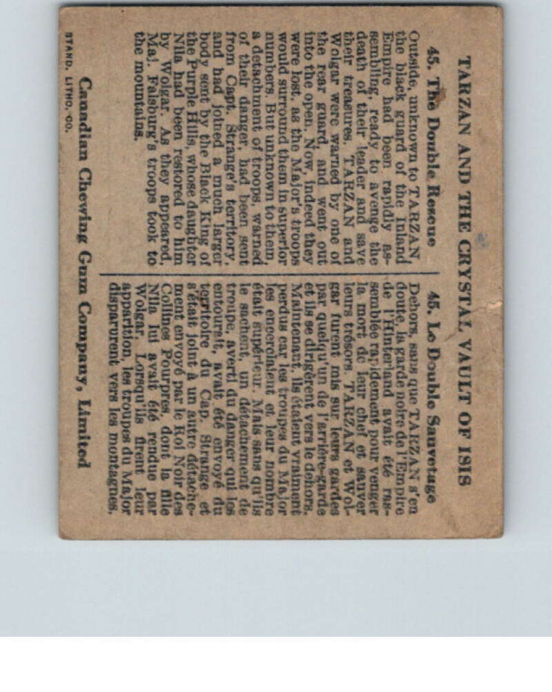 1934 Tarzan Cryastal Vault of Isis #45 Double Resue V16378