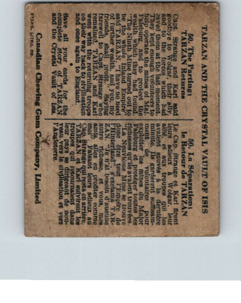 1934 Tarzan Cryastal Vault of Isis #50 The Parting V16380