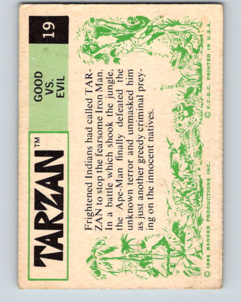 1966 Tarzan #19 Good VS Evil V16389