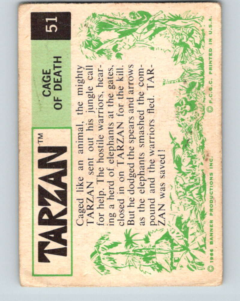 1966 Tarzan #51 Cage of Death V16405