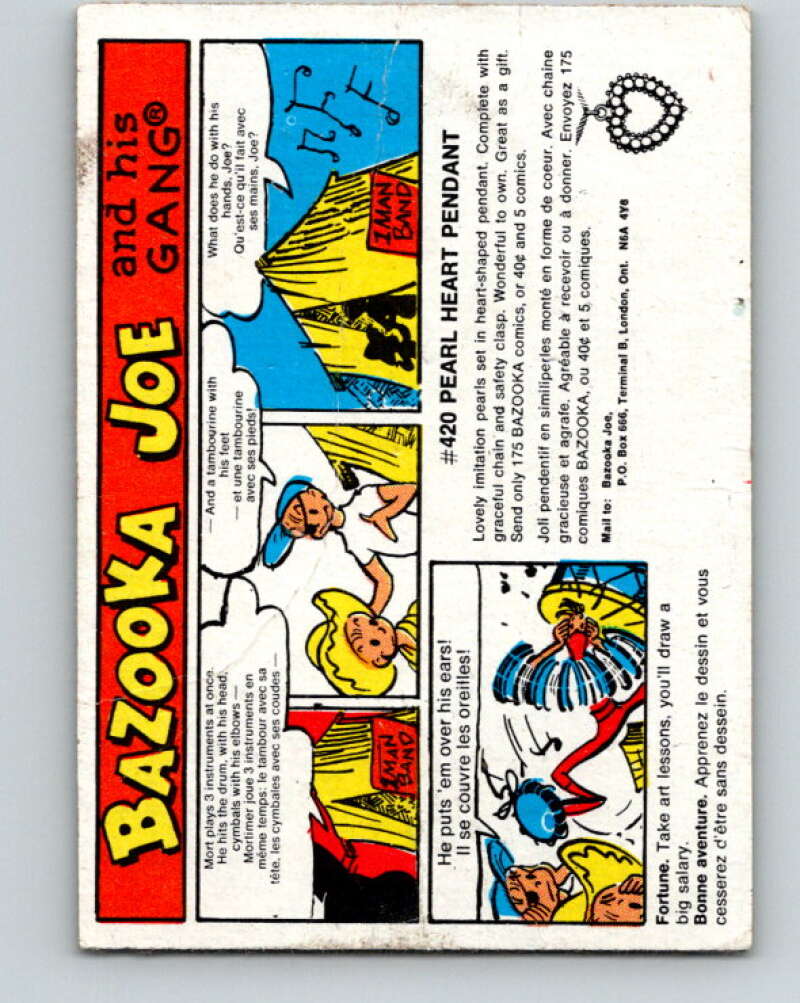 1970's O-Pee-Chee Bazooka Joe and his Gang #45 V16449
