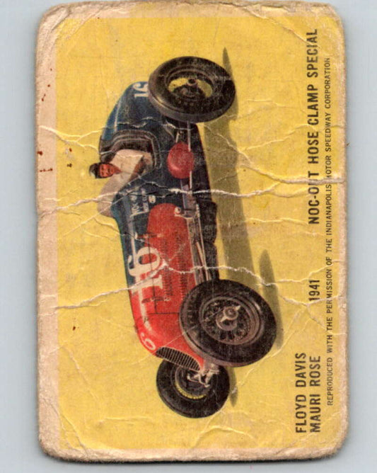 1960 Hawes Wax Indy #29 Floyed Davis/Mauri Rose  V16464