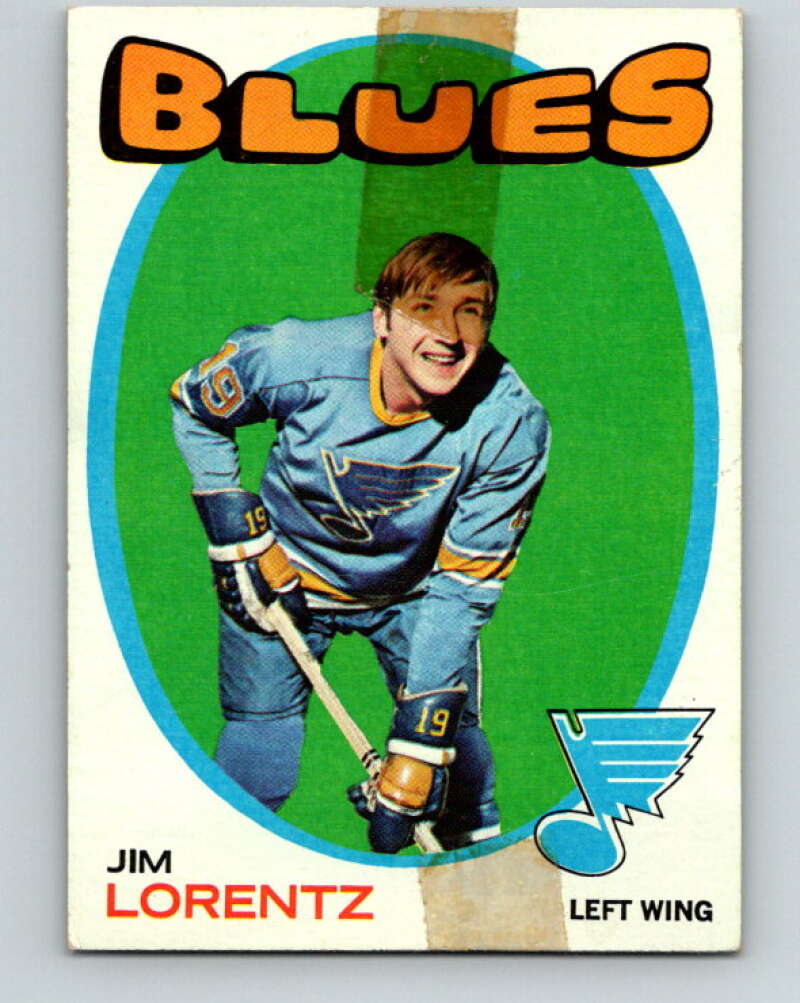 1971-72 Topps #13 Jim Lorentz St. Louis Blues V16486