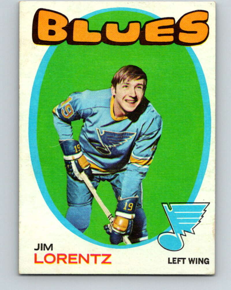 1971-72 Topps #13 Jim Lorentz St. Louis Blues V16487