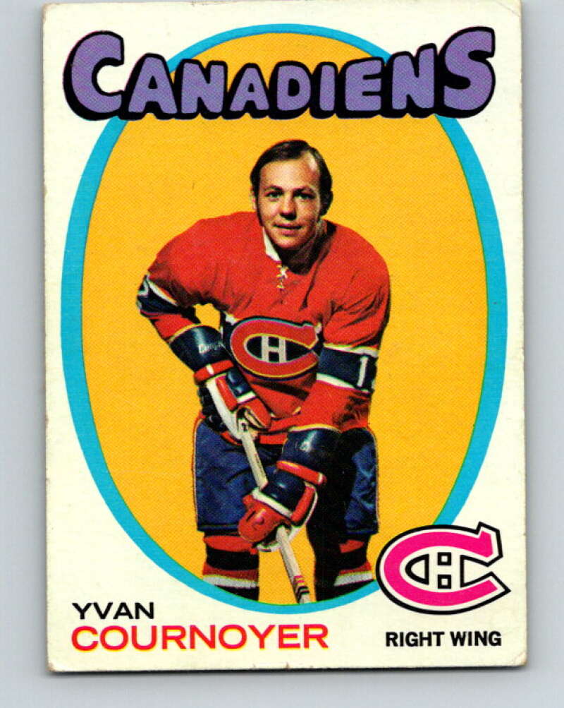 1971-72 Topps #15 Yvan Cournoyer Montreal Canadiens V16488