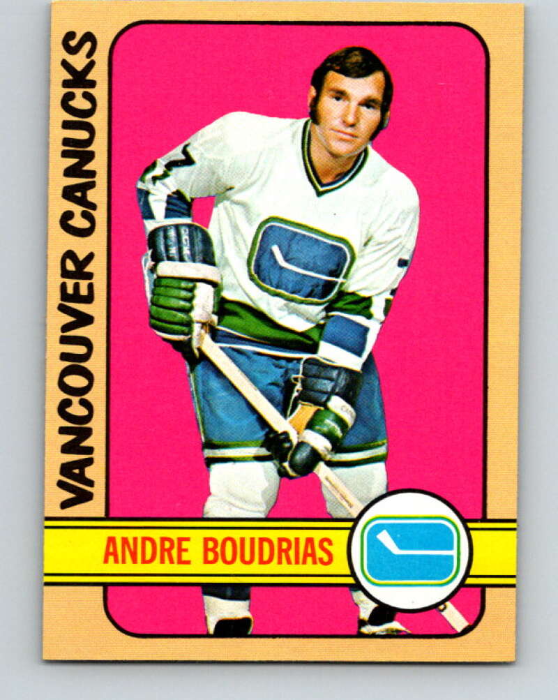 1972-73 Topps #158 Andre Boudrias Vancouver Canucks V16602