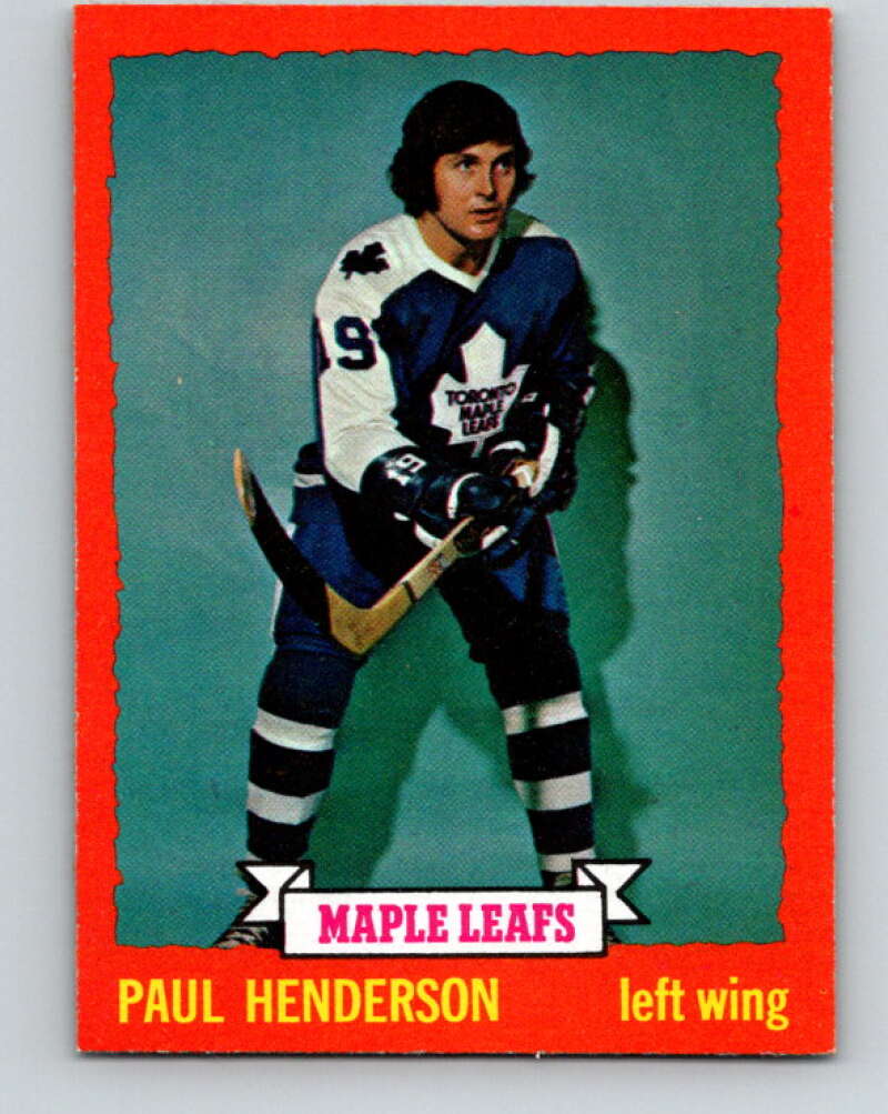 1973-74 Topps #7 Paul Henderson Toronto Maple Leafs V16614