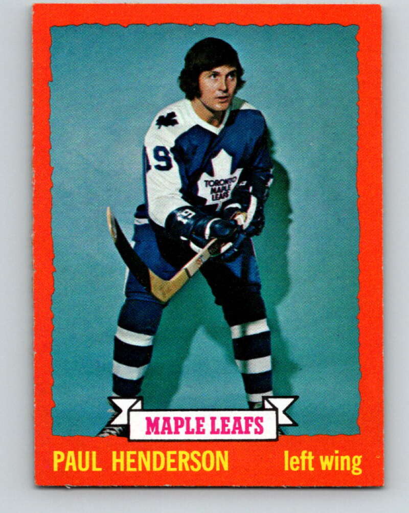 1973-74 Topps #7 Paul Henderson Toronto Maple Leafs V16615
