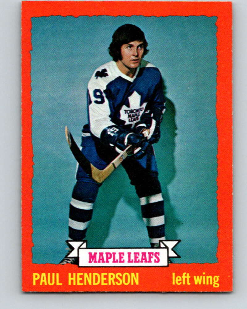 1973-74 Topps #7 Paul Henderson Toronto Maple Leafs V16616