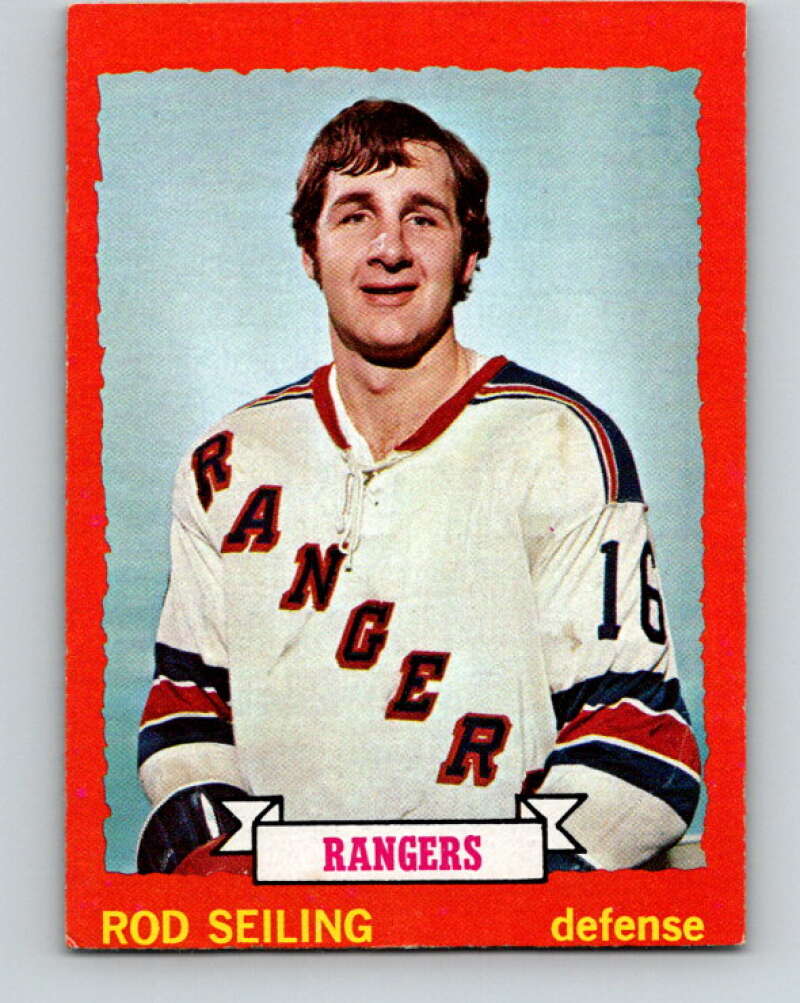 1973-74 Topps #9 Rod Seiling New York Rangers V16617