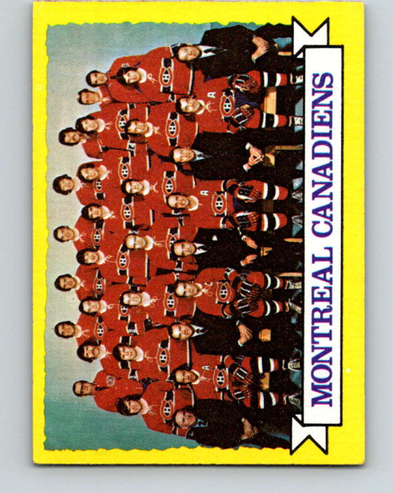 1973-74 Topps #100 Canadiens Team Montreal Canadiens V16660