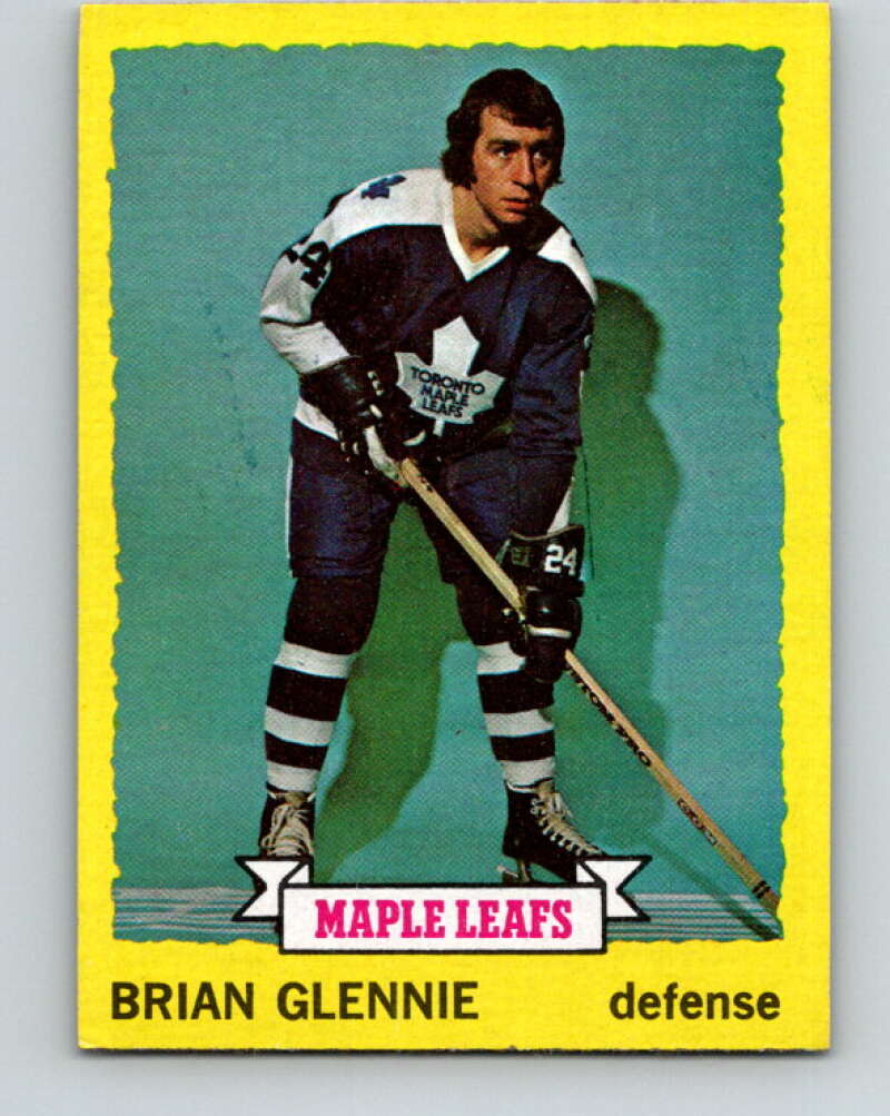 1973-74 Topps #163 Brian Glennie Toronto Maple Leafs V16680