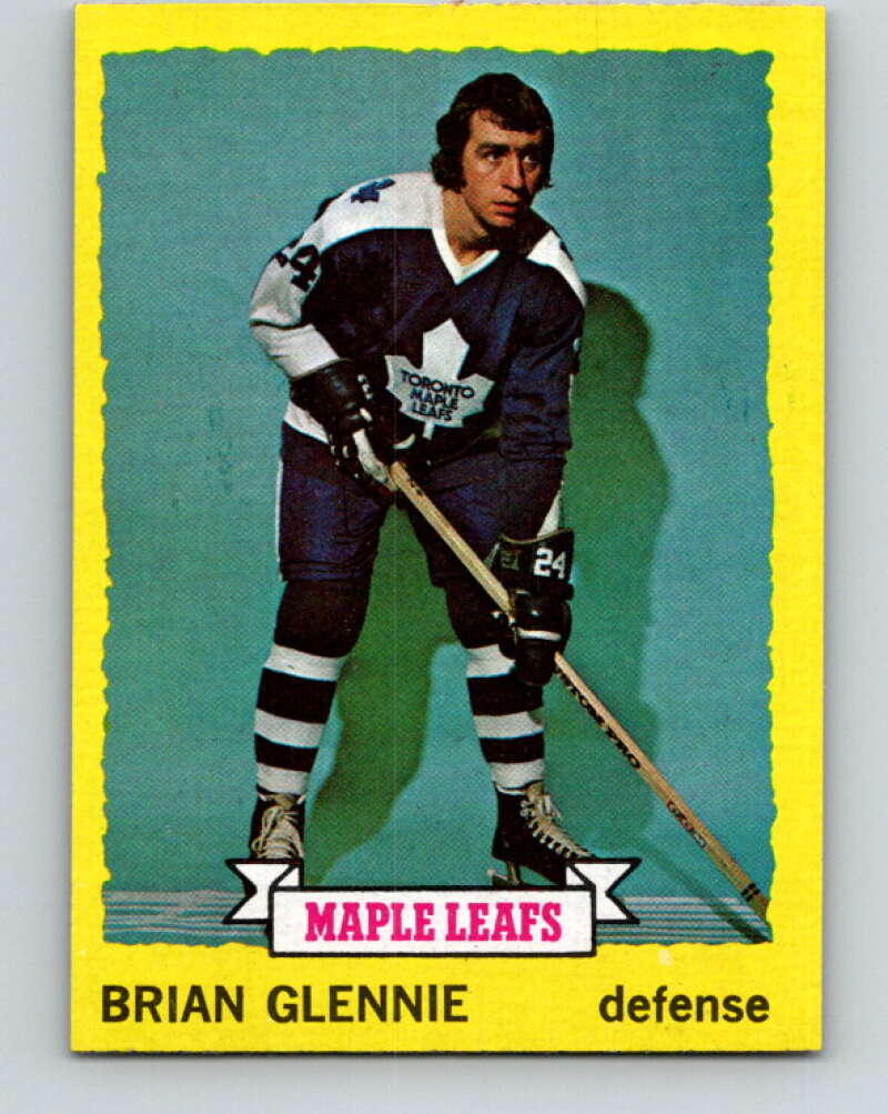 1973-74 Topps #163 Brian Glennie Toronto Maple Leafs V16681