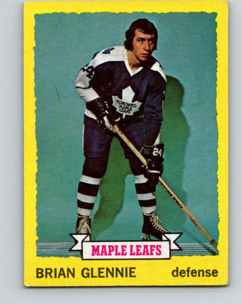 1973-74 Topps #163 Brian Glennie Toronto Maple Leafs V16682