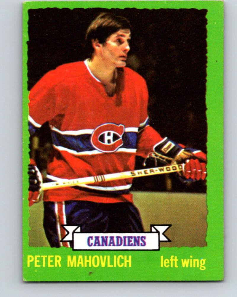 1973-74 Topps #186 Pete Mahovlich Montreal Canadiens V16697