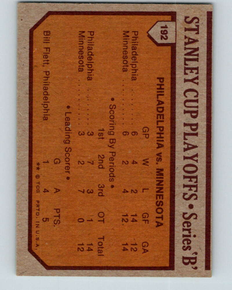 1973-74 Topps #192 Series B Philadelphia Vs. Minnesota V16699