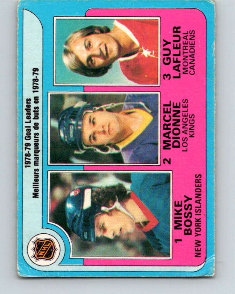 1979-80 O-Pee-Chee #1 Bossy/Dionne/Lafleur LL V16709