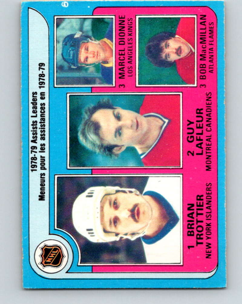 1979-80 O-Pee-Chee #2 Trottier/Lafleur/Dionne/MacMillan V16714
