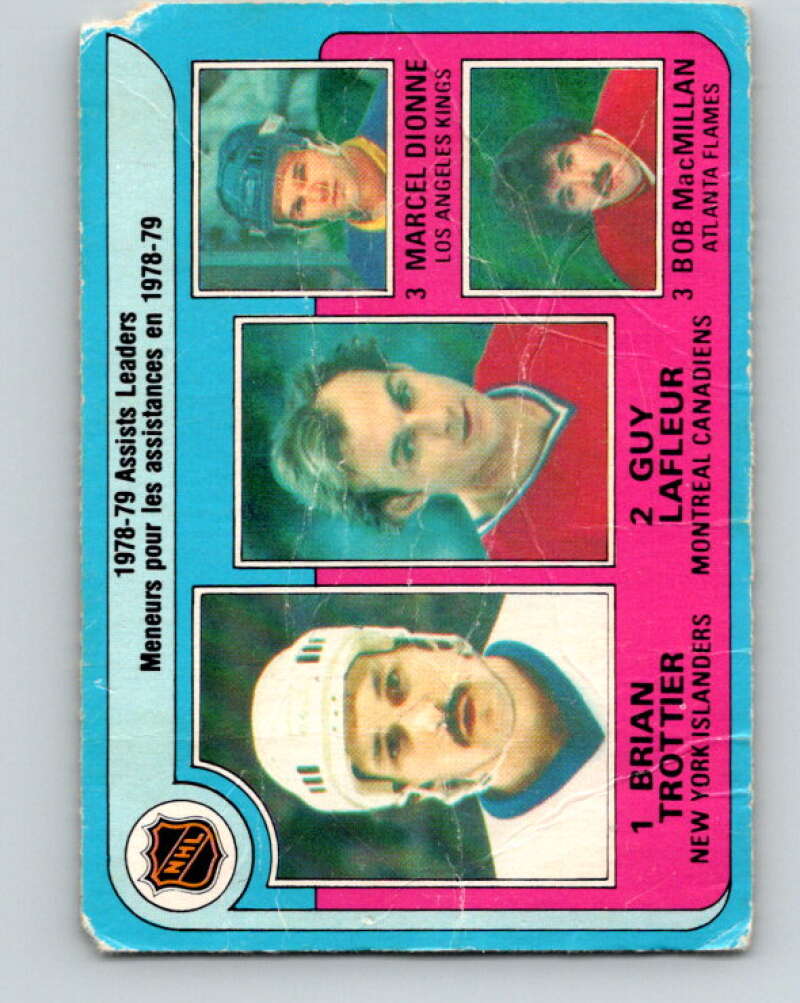 1979-80 O-Pee-Chee #2 Trottier/Lafleur/Dionne/MacMillan V16724
