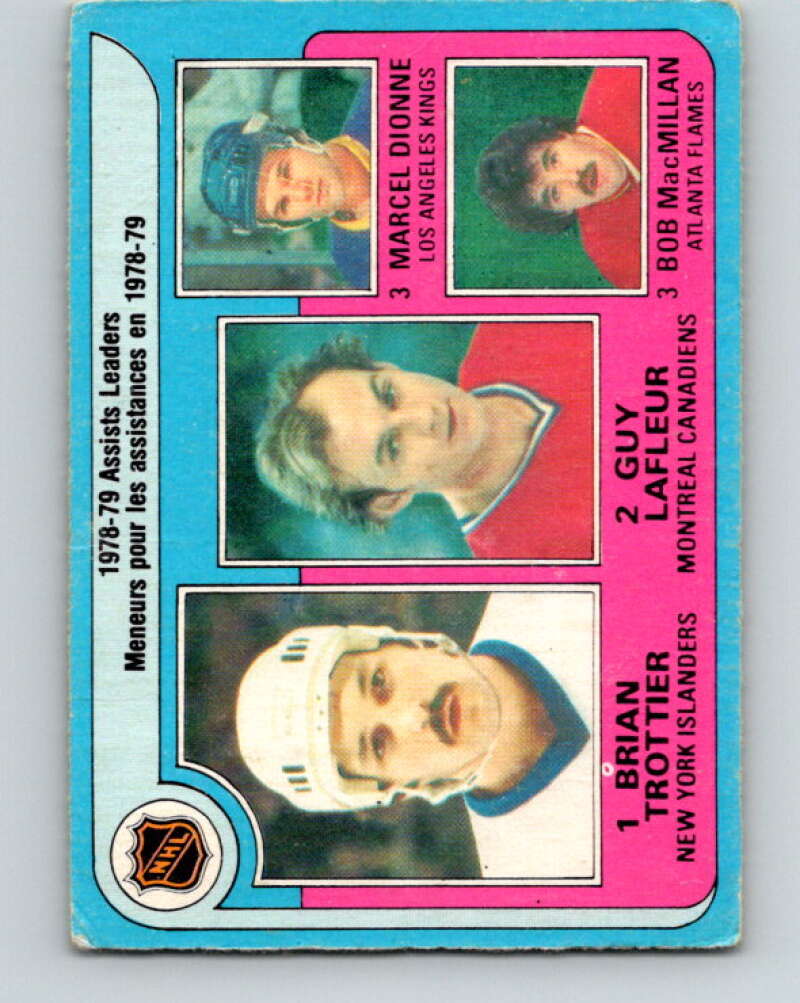 1979-80 O-Pee-Chee #2 Trottier/Lafleur/Dionne/MacMillan V16725