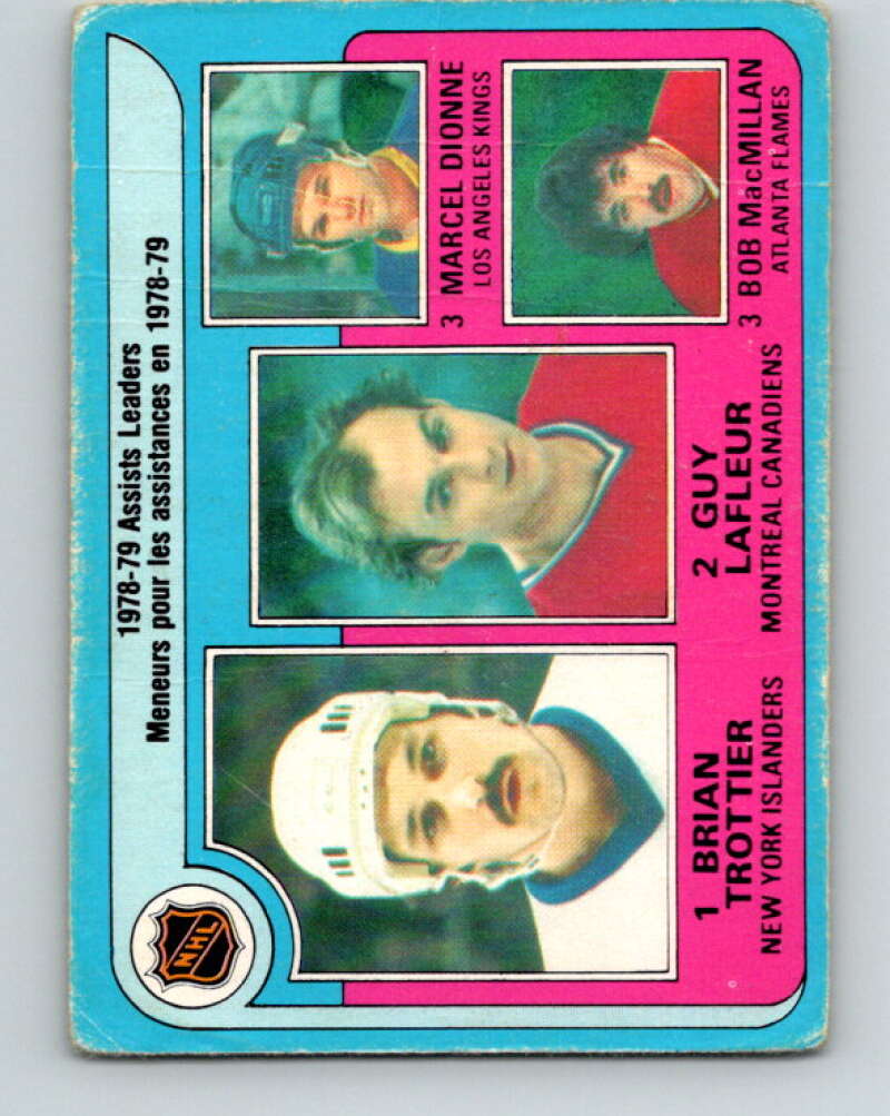 1979-80 O-Pee-Chee #2 Trottier/Lafleur/Dionne/MacMillan V16729