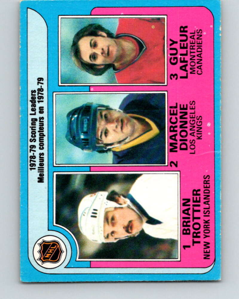 1979-80 O-Pee-Chee #3 Trottier/Dionne/Lafleur LL V16730