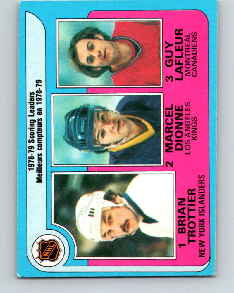 1979-80 O-Pee-Chee #3 Trottier/Dionne/Lafleur LL V16735