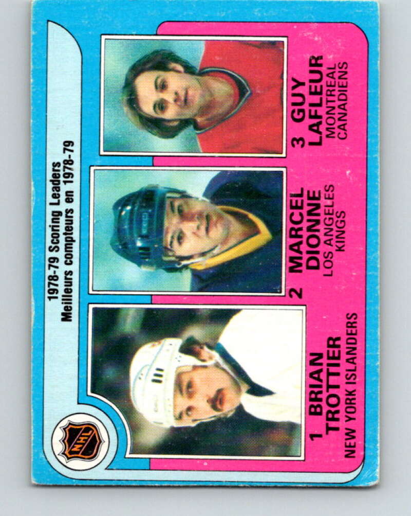 1979-80 O-Pee-Chee #3 Trottier/Dionne/Lafleur LL V16737