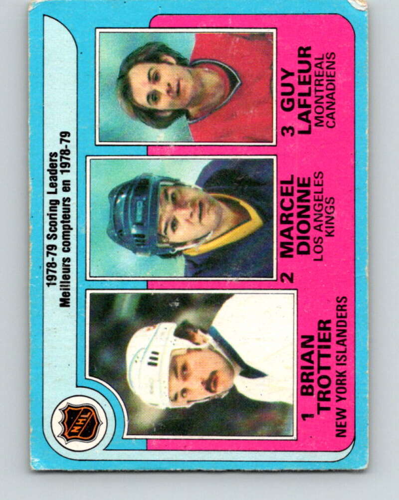 1979-80 O-Pee-Chee #3 Trottier/Dionne/Lafleur LL V16740