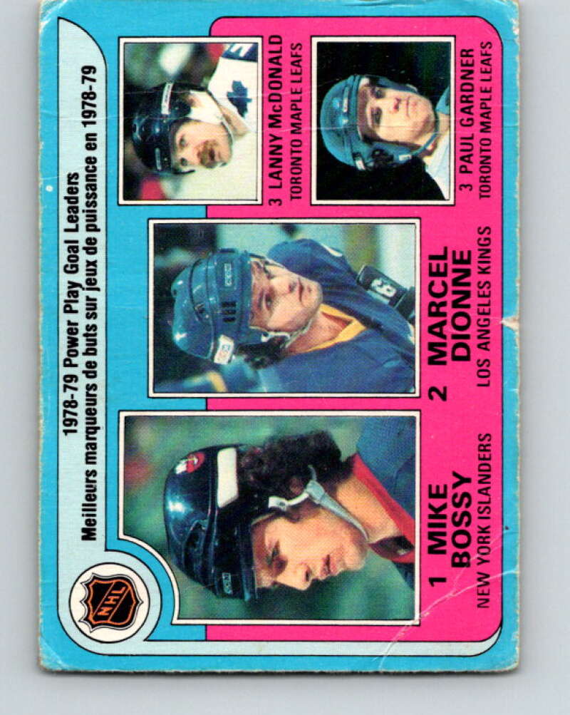 1979-80 O-Pee-Chee #5 Bossy/Dionne/McDonald/Gardner V16756