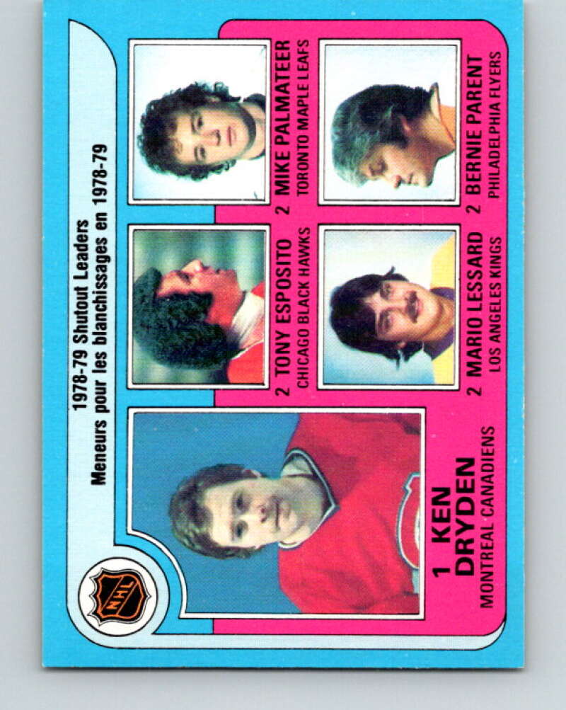 1979-80 O-Pee-Chee #8 Dryden/Esposito/Palmateer/Lessard/Parent V16780