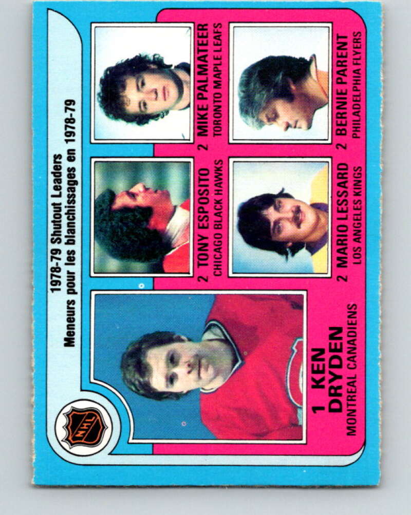1979-80 O-Pee-Chee #8 Dryden/Esposito/Palmateer/Lessard/Parent V16782