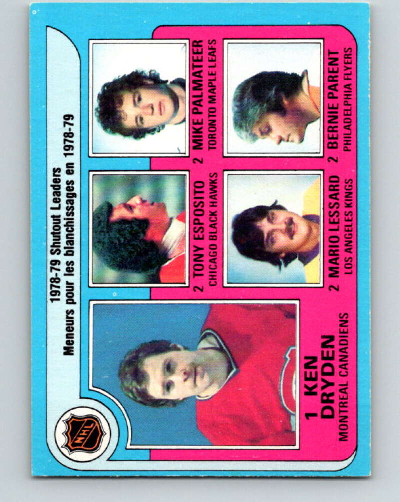 1979-80 O-Pee-Chee #8 Dryden/Esposito/Palmateer/Lessard/Parent V16784