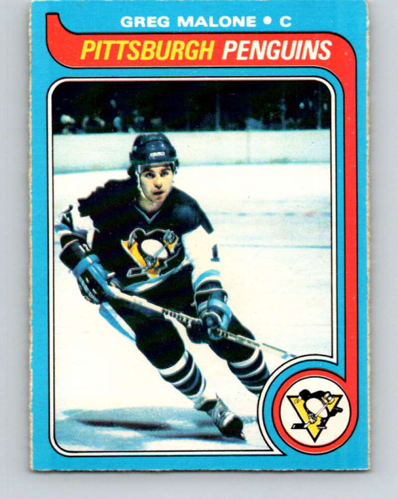 1979-80 O-Pee-Chee #9 Greg Malone Pittsburgh Penguins V16793