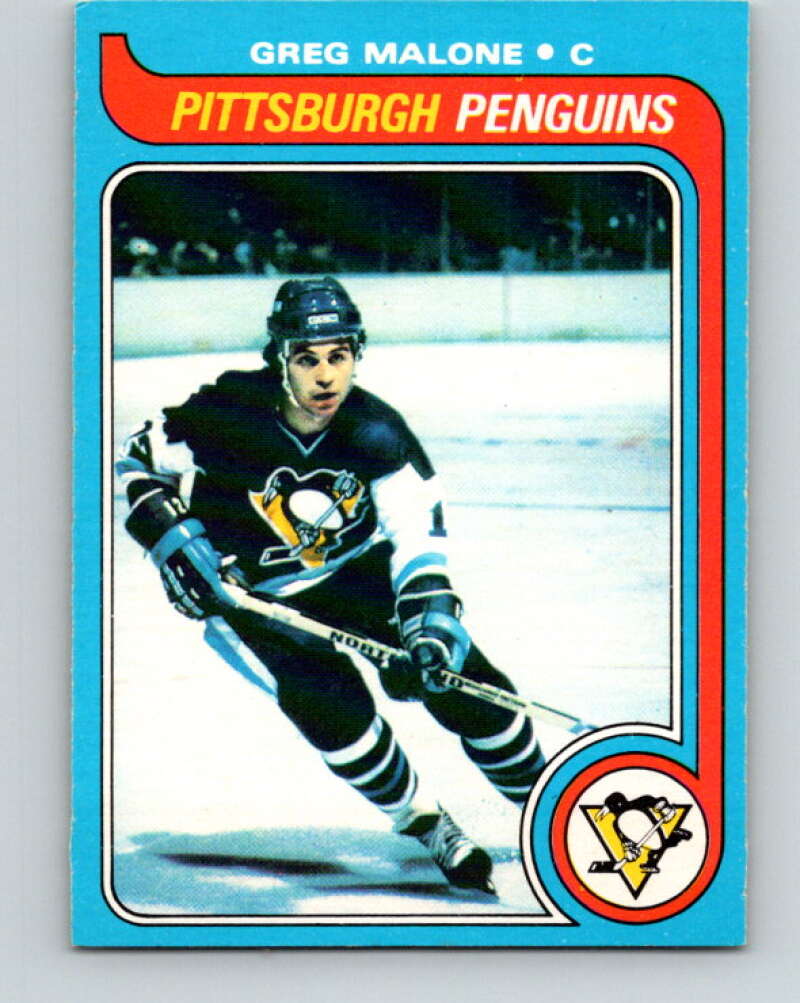 1979-80 O-Pee-Chee #9 Greg Malone Pittsburgh Penguins V16794