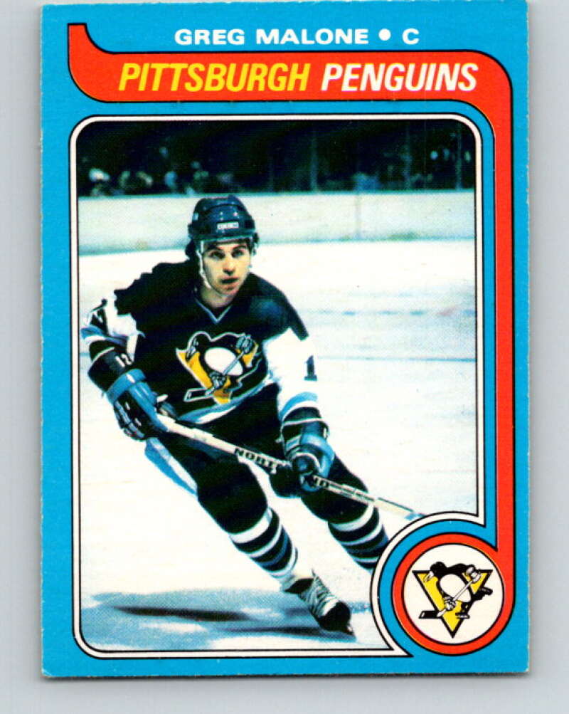 1979-80 O-Pee-Chee #9 Greg Malone Pittsburgh Penguins V16796